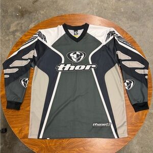 Thor Men's Black and Gray Jersey